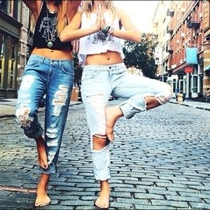 LF CARMAR distressed boyfriend jean